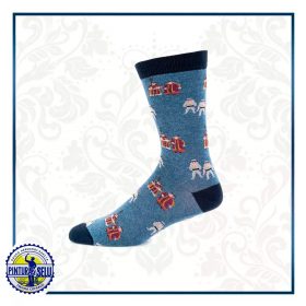 Calcetines cofrades con costaleros y penitentes