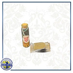 Botella de Incienso Personalizada con Pulsera y Pastilla de Carbón
