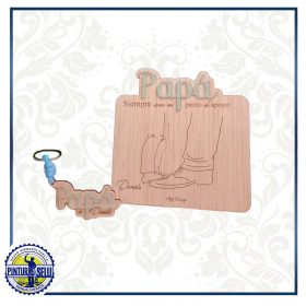 Cuadro y Llavero de Madera Personalizados