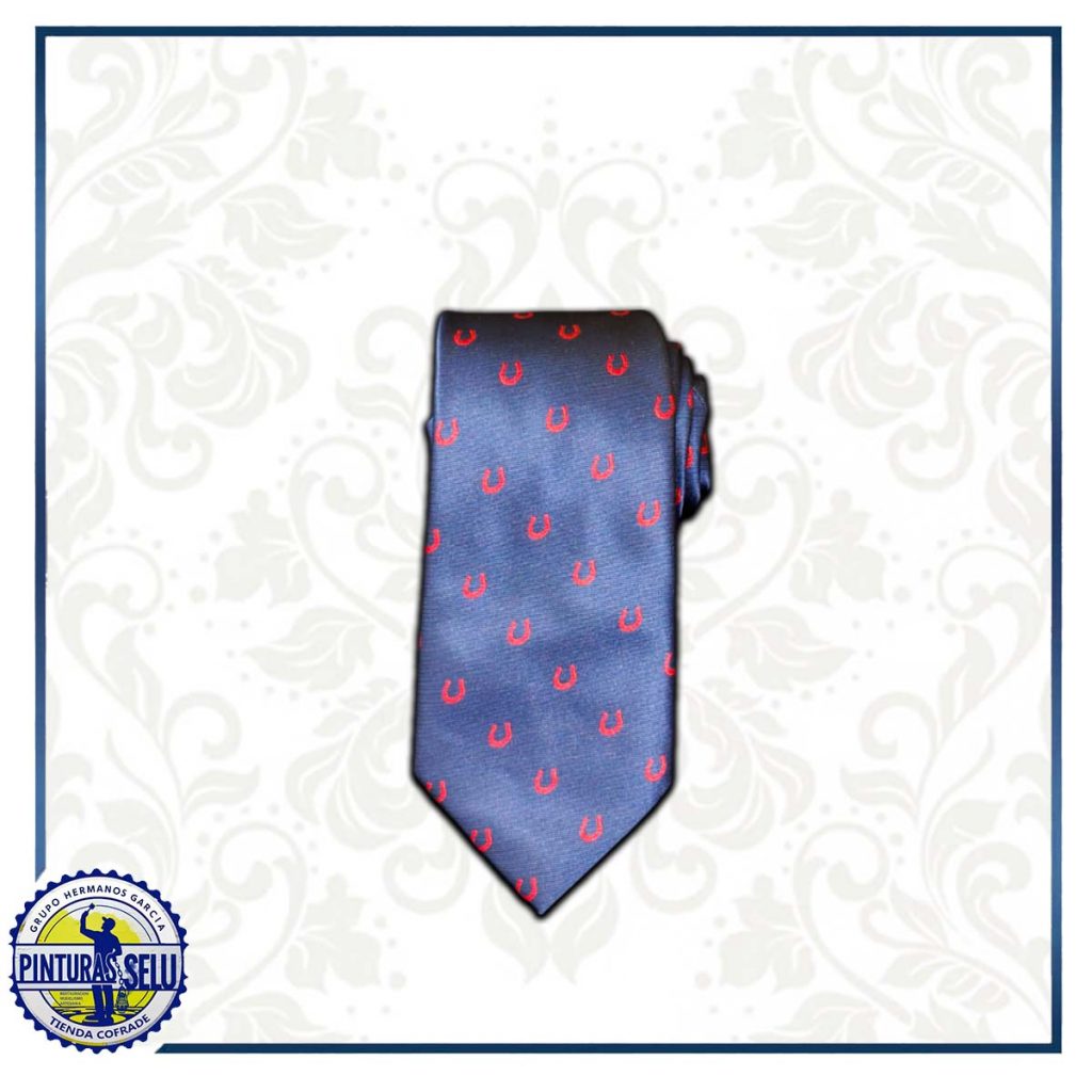 Corbata Feria Azul Marino Herraduras