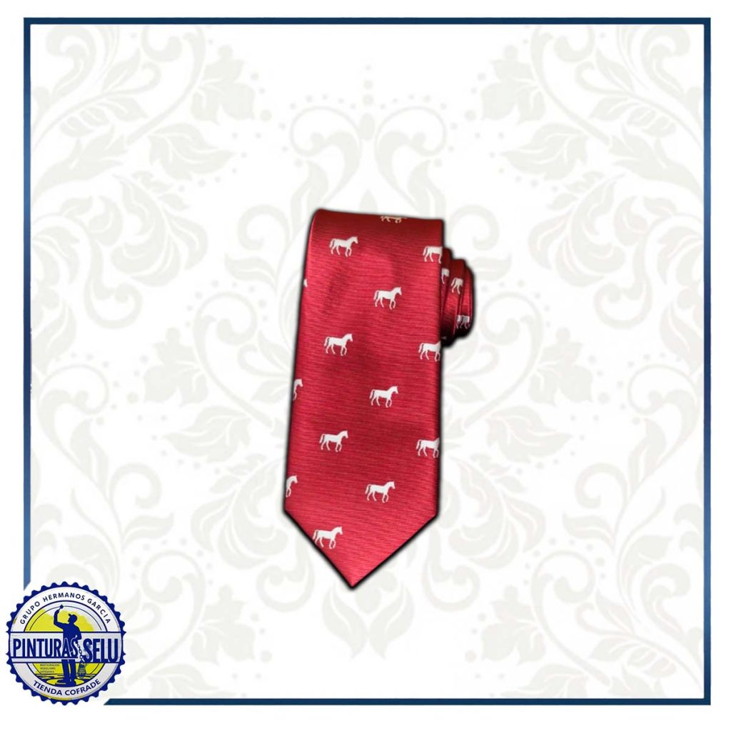 Corbata Feria Roja Caballos