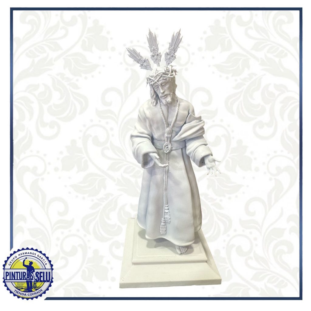 Cristo de la Humildad 3D 12 cm – Figura religiosa cofrade con gran detalle
