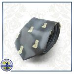 Corbata negra con costaleros bordados