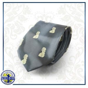 Corbata negra con costaleros bordados