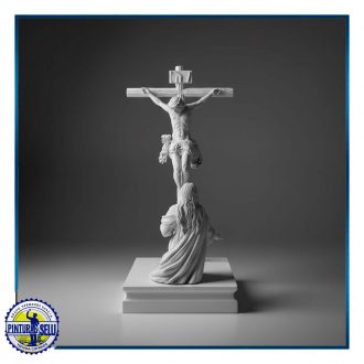Cristo Crucificado con la Virgen de la Hiniesta 12 cm