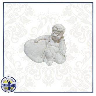 Cupido de marmolina para Belén – Figura artesanal en escayola
