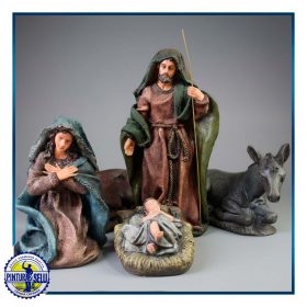 Misterio de Belén Clásico de 5 Piezas en Resina Pintada