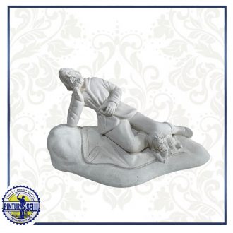 Pastor tumbado para Belén – Figura artesanal para portal navideño