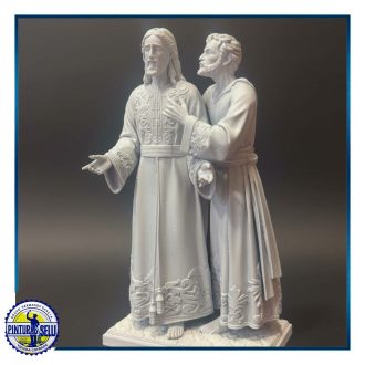 Redención de Judas en Resina Blanca 16cm