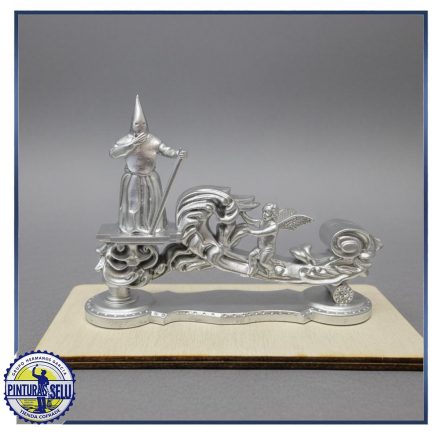 Llamador cofrade 12 cms plateado
