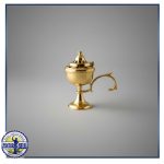 Incensario de Metal de Mano Dorado 2 Incensario de Metal de Mano Dorado