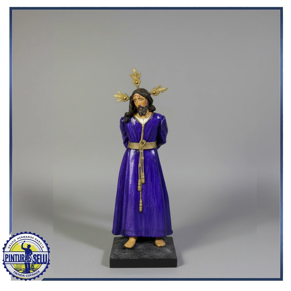 Cristo de la Sentencia de 22 cm policromado