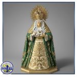 Virgen de la Macarena de 25 cm policromada