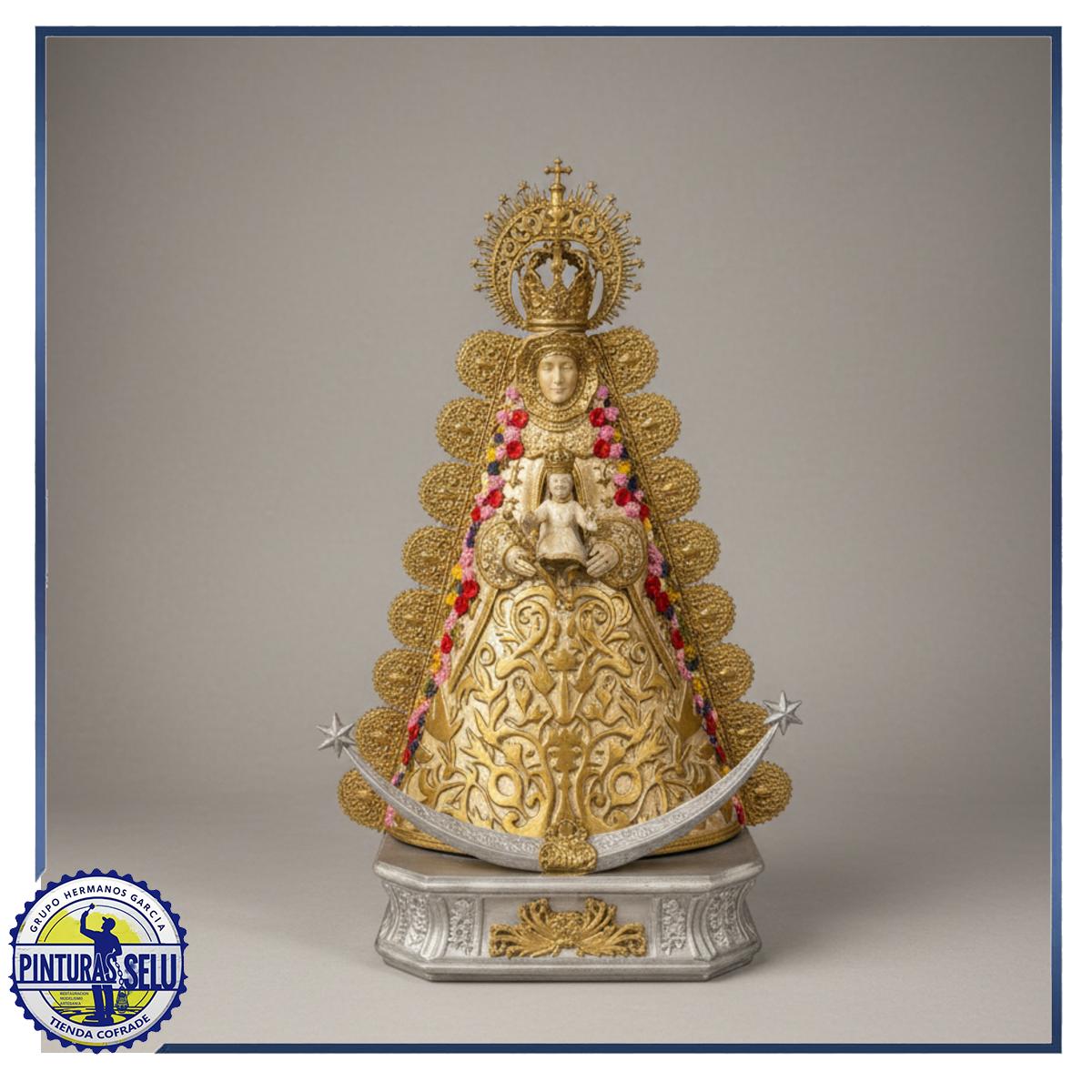 Figura Cofrade Virgen del Rocío de reina de 25 cm