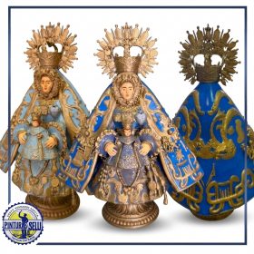 Figura Virgen de la Caridad 25 cm policromada a mano - Grupo Hermanos García