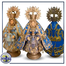 Figura Virgen de la Caridad 25 cm policromada a mano - Grupo Hermanos García