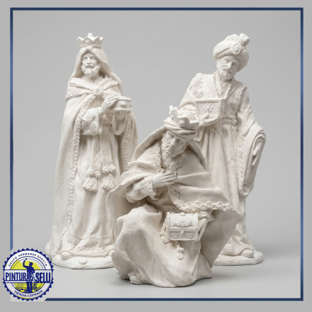 Reyes de Tela para Belén 28 cm