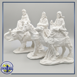 Reyes Magos Montados para Belén 22 cm
